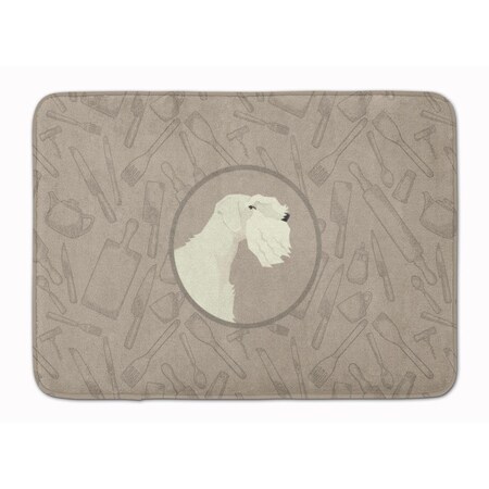 Carolines Treasures Sealyham Terrier in the Kitchen Machine Washable Memory Foam Mat CK2208RUG